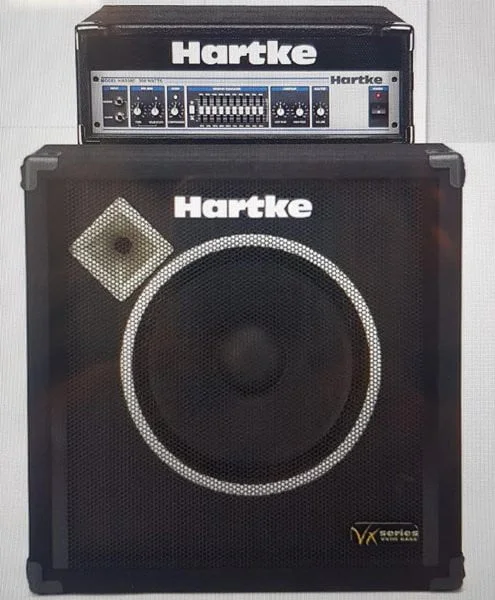 Amplificador bajo: cabezal Hartke HA3500 + pantalla VX115