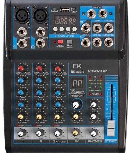 Mesa de mezclas EK Audio KT04UP