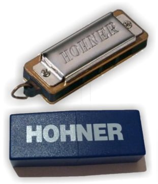 Mini armónica Hohner cromada 125/8 C