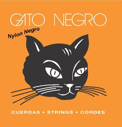 Cuerdas Guitarra Clásica Gato Negro Black Nylon