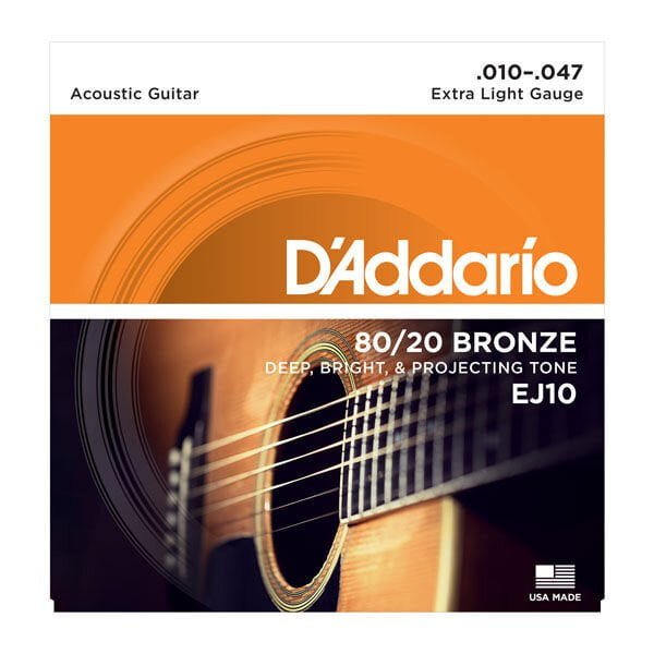 Cuerdas guitarra acústica D'addario EJ10