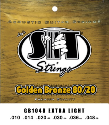 Cuerdas Guitarra Acústica SIT Golden Bronce 010-048