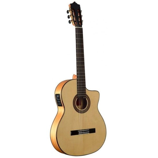 Guitarra flamenca electrificada Martínez MFG-AS Cut EF