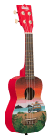 Ukelele soprano serie Ukadelic Grafic Top Surf