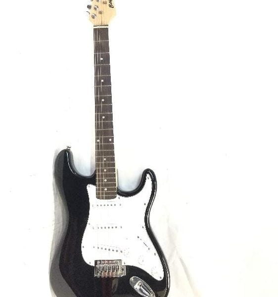 Guitarra eléctrica tipo Strato negra Baffin