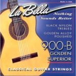 Cuerdas guitarra clásica La Bella 900B Black Nylon