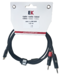 Cable EK USB-C/2 MINIJACK MONO