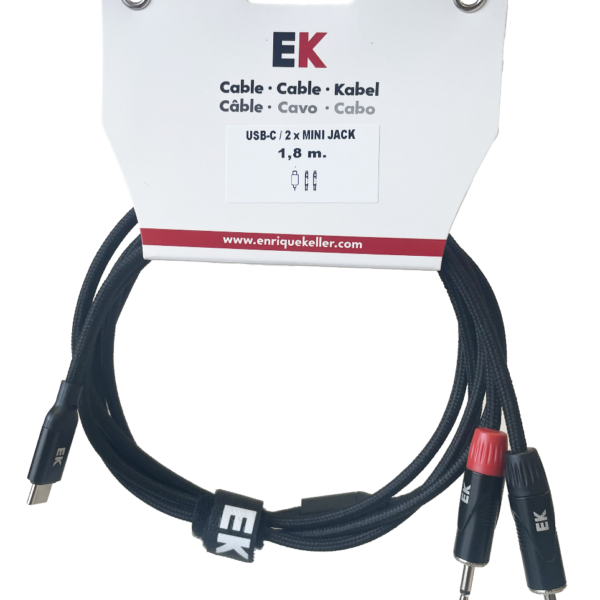 Cable EK USB-C/2 MINIJACK MONO